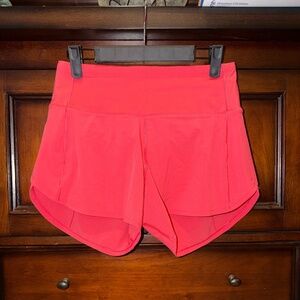 Lululemon Speed Up High Rise Shorts 4” — Size 4, Glaze Pink